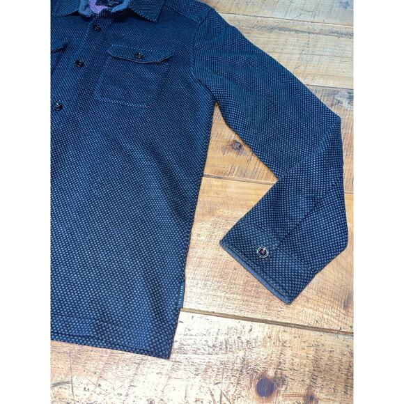 Mens Ted Baker Dark Gray Double Front Pocket Long Sleeve Button Down Shirt‎ 4 - Picture 2 of 7